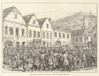 奥地利的劳工煽动，摩拉维亚富尔内克的骚乱 作者 Johann Nepomuk Schonberg